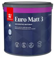 Краска TIKKURILA Euro 3 латексная база С 2,7л. глубокоматовая