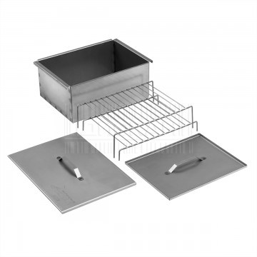 Коптильня двухъярусная 380*280*170 (сталь 1,5мм) с поддоном для сбора жира (К-003) Тонар	