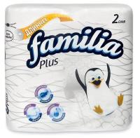 Бумага туалетная FAMILIA Plus 2-сл 4рул белая