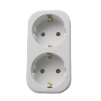 Разветвитель 2-м c заземл. 16А 250В IP20 полипропилен бел. TOKOV ELECTRIC TKL-S2Z-C01