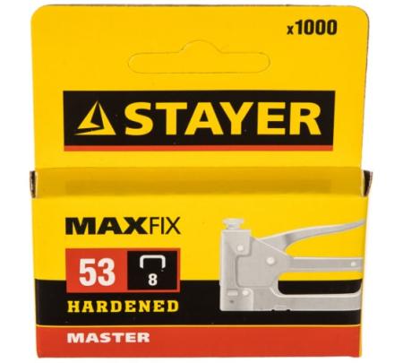 Cкобы STAYER "STANDARD" тип 53, красные 8мм (3159-08_z02)