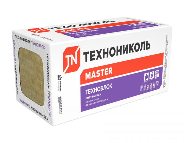 Утеплитель ТехноБлок Стандарт (п-ть 45) (1200*600*50) 8плит/0,288