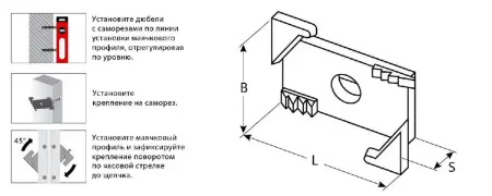 Система крепления штукатурных маяков, 100 шт ЗУБР ВИНТ-100  