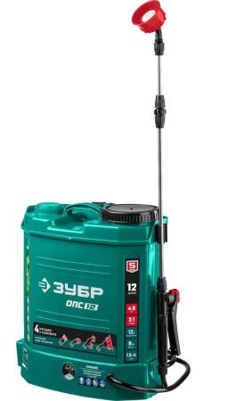 Опрыскиватель аккумуляторный ЗУБР 12л бак, 12В, 8Ач