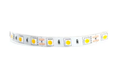 Лента светодиодная 14,4W/m 12V SMD5050 60 Led открытая IP33 холодный белый (бухта 5м)
