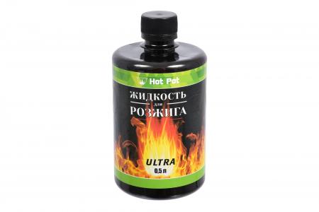 Жидкость для розжига углеводородная ULTRA 0,5л (HOT POT)