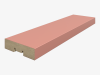 Интерьерная Рейка МДФ Планкен De Luxe Mauve 16*60*2700 (уп.6 шт.)