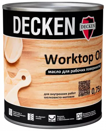 Масло для рабочих поверхностей DECKEN Worktop Oil/Spice бесцветное/0,75 л