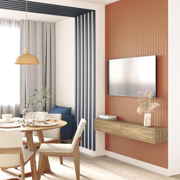 Рейка интерьерная МДФ Планкен De Luxe Ocean 16*60*2700 (УПАКОВКА 6 шт.)