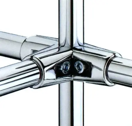 R44(UN8) Крепеж для 4-х труб с полкой