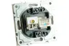 Розетка TV + компьютерная RJ-45 (механизм), серия Эмили, RST00-5106-01, белый фарфор, soft touch