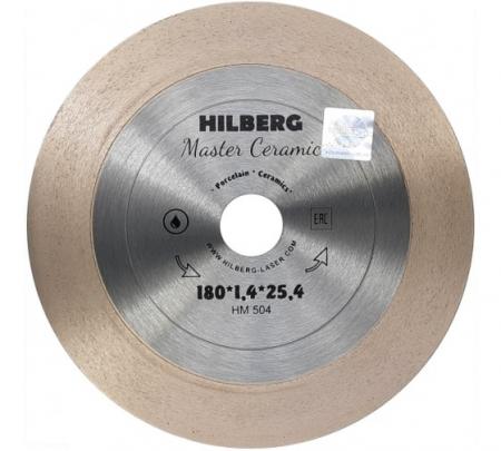 Диск алмазный отрезной Hilberg Ø180*1,4*25,4мм Master Ceramic HM504
