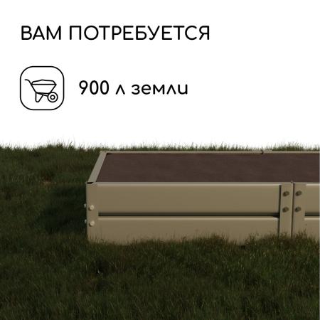 Грядка оцинкованная 295 х 100 х 34 см УС "Greengo" 3185419