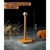 Держатель для бумажных полотенец бук, 13x25 см МИКС 6758203