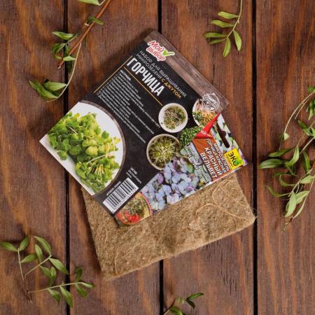 Набор для выращивания микрозелени "Горчица" с джутом 5926945	