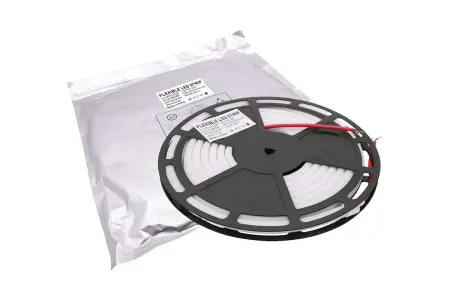 Лента светодиодная термостойкая 12W/m 24V SMD-2835 180 Led IP68 красный (бухта 5м)