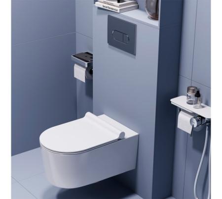 Инсталляция Damixa DX31.IS30231.1738 с клав. Prime M мат.хром с подвесн. унитазом Eclipse с сид. мик