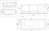 Ванна акриловая Damixa 170x70 WILL-170-070W-A Willow Уценка
