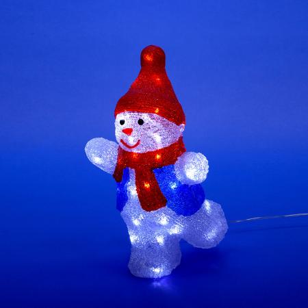 Фигура светодиодная "Снеговик-2", 40 светод. 22*17*34см, белый IP20