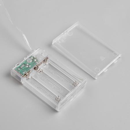 Нить ROSA IP20, 5 м, Н.С. LED(1608)-50-4.5V, ААх3 (не в компл), 2 режима, т/белый+мульти 5198316
