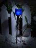 Светильник садовый USL-C-454/PT305 BLUE TULIP, на солнеч. батарее "Синий тюльпан" Белый свет 1*LR