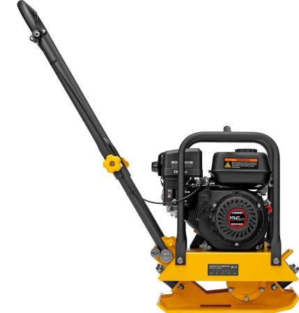 Виброплита бензиновая VC-12, 12кН, 45*35см, 196см3//Denzel