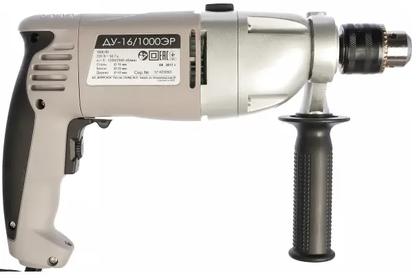 Дрель ударная ДУ-16/1000 ЭР Интерскол