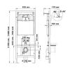 Инсталляция скрытого монтажа BASARDO BS-112-001+Унитаз подвесной BASARDO bs119-00