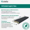 Интерьерная Рейка МДФ Планкен De Luxe Black Lead 16*60*2700 (уп.6 шт.)