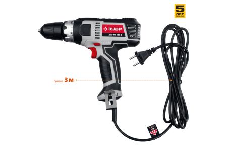 Сетевая дрель-шуруповерт ЗУБР ДШ-М1-400-2 400Вт