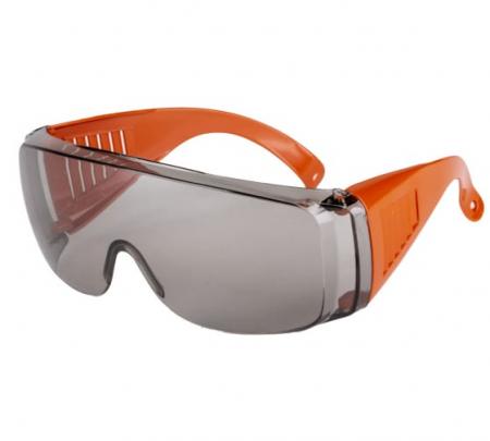 Очки защитные дымчатые с оранжевыми дужками AMIGO 74302