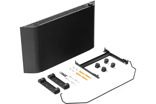 Конвектор электрический ХСЕ-2000В, 230 В, 2000 Вт, черный, сушилка, колеса, X-элемент// Denzel