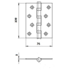 Palladium Петля унив. N 4BB 100 СР хром (3mm)
