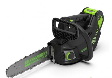 Пила цепная одноручная б/щ Greenworks 25см 40В (без АКБ и ЗУ)