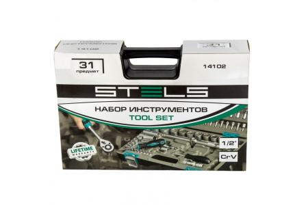Набор инструментов STELS 31 предмет, 1/2", CrV 