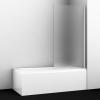 Стеклянная шторка на ванну Berkel 48P01-80R Matt glass WASSERKRAFT