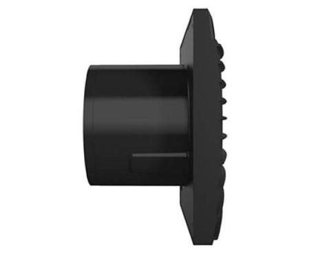 Вентилятор ЭРА d100 MATT BLACK SILENT 4C обратный клапан  