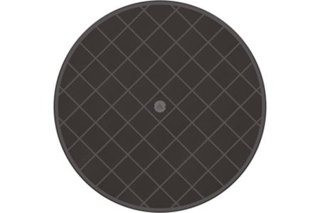 Стол круг пласт " Атлант" 900 мм мокко