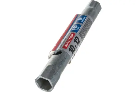 Ключ торцевой ЗУБР "МАСТЕР" трубчатый двухсторон. прямой, 10х12мм