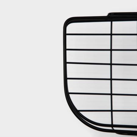 Полка угловая 2 крючка, 26х26х10см, цвет черный 5168775