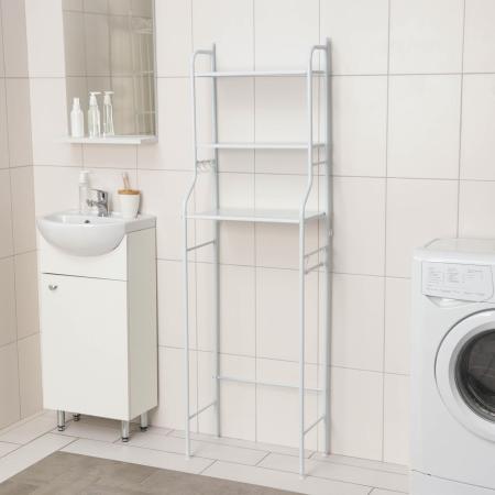 Стеллаж над унитазом 47x25х152 см, цвет белый 4010952