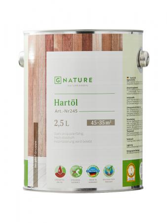 245 Твердое масло G-NATURALE для дерева Hartol бесцветное 2,5л.