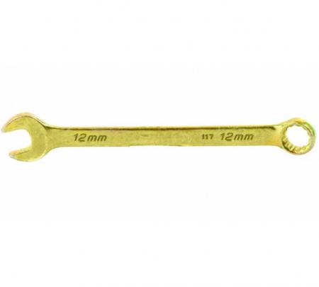Ключ комбинированный, 12мм, желтый цинк// СИБРТЕХ 14978