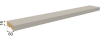 Рейка интерьерная МДФ Планкен De Luxe Sandgrau 16*60*2700 (уп.6 шт.)