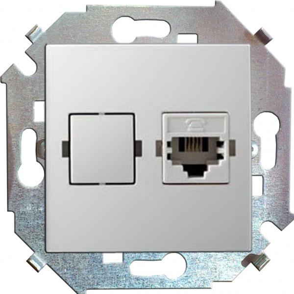 Розетка Компьютерная RJ-45 кат.5е, алюминий 1591598-033