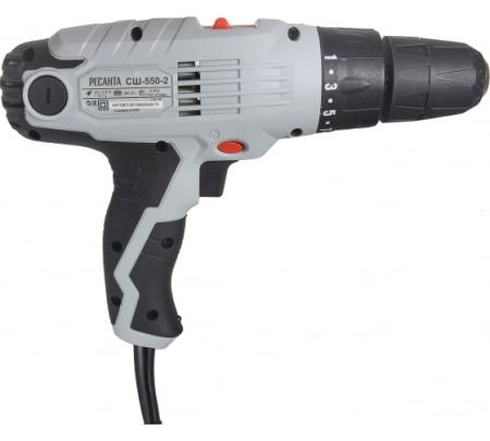 Сетевая дрель-шуруповерт Ресанта СШ-550-1