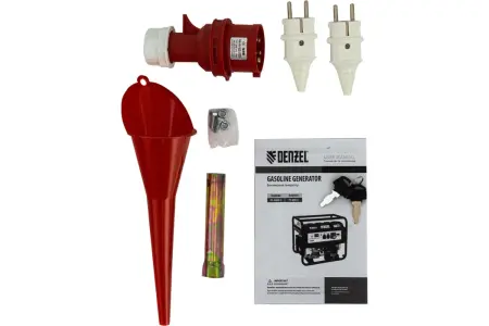 Генератор бензиновый PS-80E-3, 6,6 кВт, 400В, 25 л, электростартер// Denzel