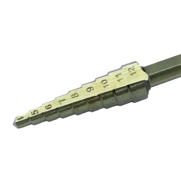 Сверло ступенчатое по металлу 4-12мм Р6М5К5 HSS (Политех)