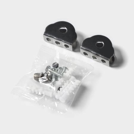 Полка для ванной комнаты, металл, стекло 40x11x4 см 3800163