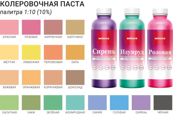 Колер универсальный МОККЕ №2 Жёлтый 100 мл.